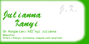 julianna kanyi business card